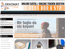 Tablet Screenshot of dekomat.com.tr